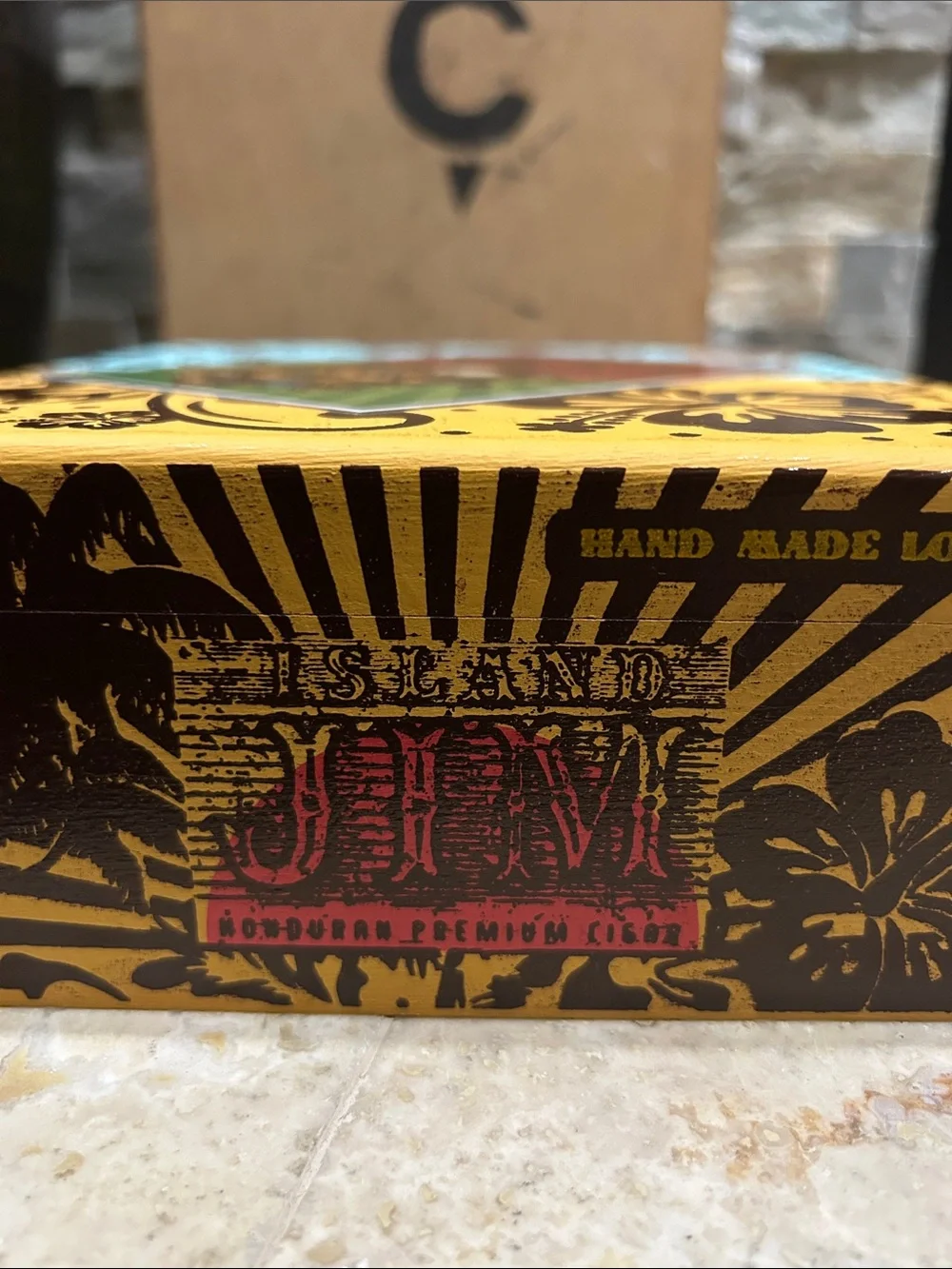ISLAND JIM #2 Empty Cigar Box